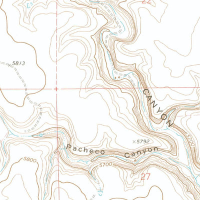 United States Geological Survey Pine Canyon, CO (1972, 24000-Scale) digital map