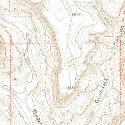 United States Geological Survey Pine Canyon, CO (1972, 24000-Scale) digital map
