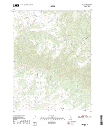 United States Geological Survey Pine Canyon, UT (2023, 24000-Scale) digital map