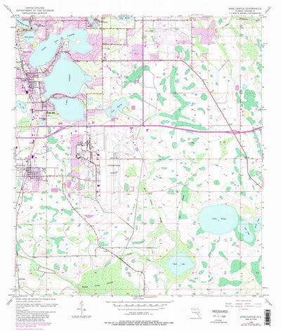 United States Geological Survey Pine Castle, FL (1953, 24000-Scale) digital map