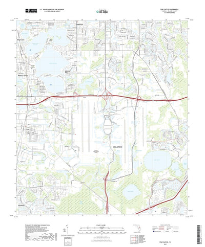 United States Geological Survey Pine Castle, FL (2021, 24000-Scale) digital map