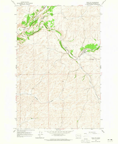United States Geological Survey Pine City, WA (1964, 24000-Scale) digital map