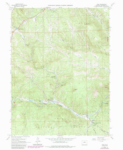 United States Geological Survey Pine, CO (1965, 24000-Scale) digital map