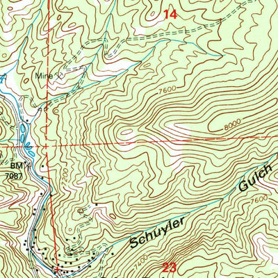 United States Geological Survey Pine, CO (1994, 24000-Scale) digital map