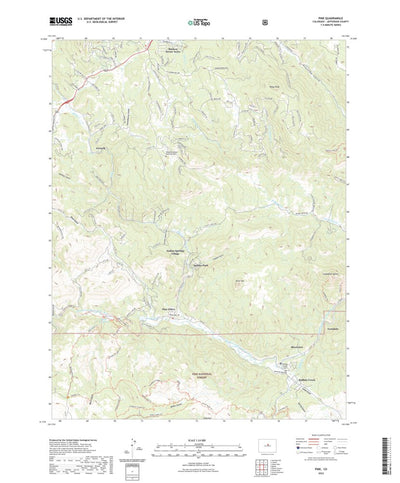 United States Geological Survey Pine, CO (2022, 24000-Scale) digital map