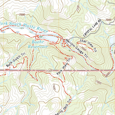 United States Geological Survey Pine, CO (2022, 24000-Scale) digital map