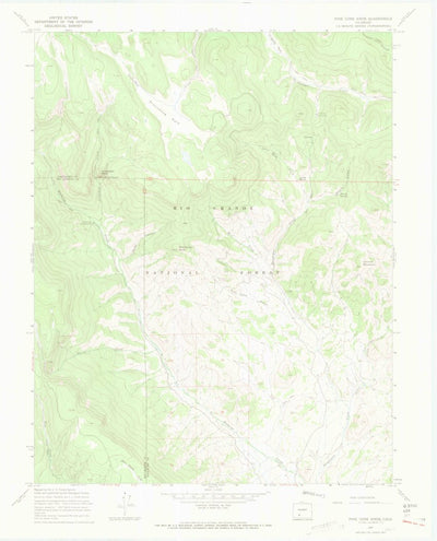 United States Geological Survey Pine Cone Knob, CO (1967, 24000-Scale) digital map