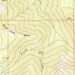 United States Geological Survey Pine Creek Mountain, OR (1972, 24000-Scale) digital map