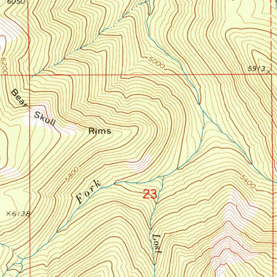 United States Geological Survey Pine Creek Mountain, OR (1972, 24000-Scale) digital map