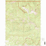 United States Geological Survey Pine Creek Mountain, OR (1998, 24000-Scale) digital map