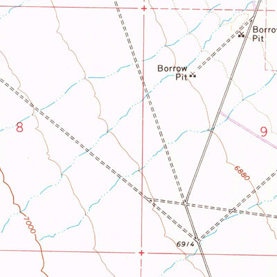 United States Geological Survey Pine Creek Ranch, NV (1971, 24000-Scale) digital map