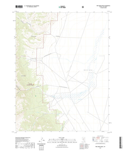 United States Geological Survey Pine Creek Ranch, NV (2021, 24000-Scale) digital map