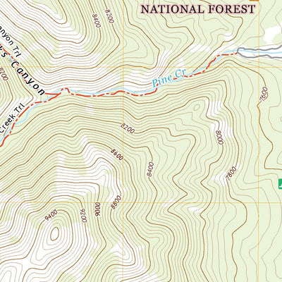 United States Geological Survey Pine Creek Ranch, NV (2021, 24000-Scale) digital map