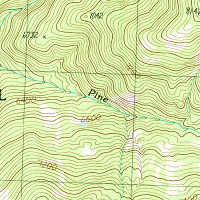 United States Geological Survey Pine Creek Ridge, ID (1991, 24000-Scale) digital map