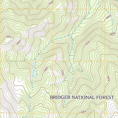 United States Geological Survey Pine Creek, WY (2012, 24000-Scale) digital map