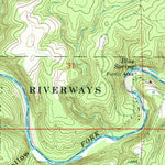 United States Geological Survey Pine Crest, MO (1968, 24000-Scale) digital map
