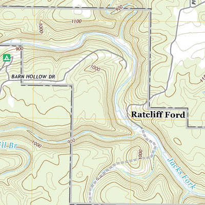 United States Geological Survey Pine Crest, MO (2021, 24000-Scale) digital map