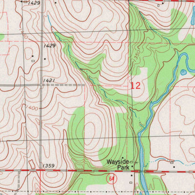 United States Geological Survey Pine Dells, WI (1982, 24000-Scale) digital map