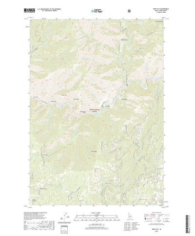 United States Geological Survey Pine Flat, ID (2020, 24000-Scale) digital map