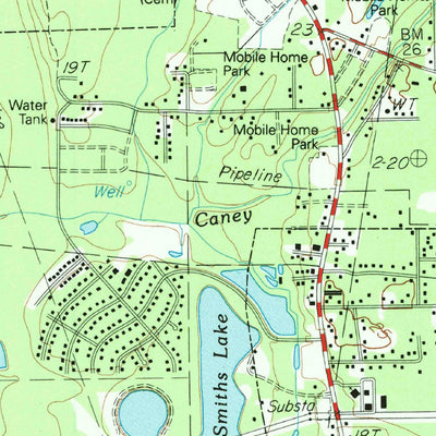 United States Geological Survey Pine Forest, TX (1993, 24000-Scale) digital map