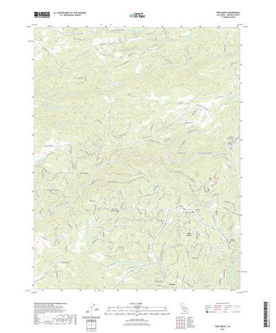 United States Geological Survey Pine Grove, CA (2021, 24000-Scale) digital map
