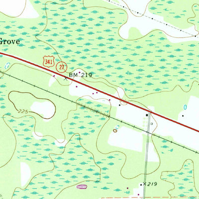United States Geological Survey Pine Grove, GA (1970, 24000-Scale) digital map