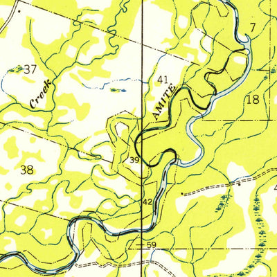 United States Geological Survey Pine Grove, LA (1942, 31680-Scale) digital map