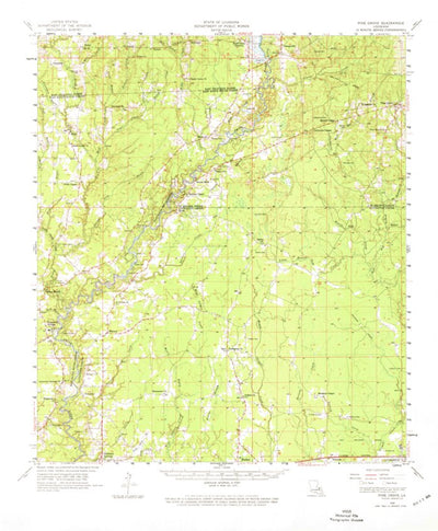 United States Geological Survey Pine Grove, LA (1958, 62500-Scale) digital map