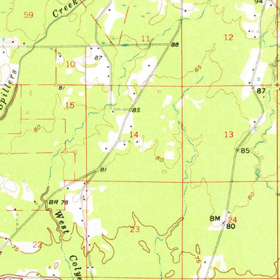 United States Geological Survey Pine Grove, LA (1958, 62500-Scale) digital map