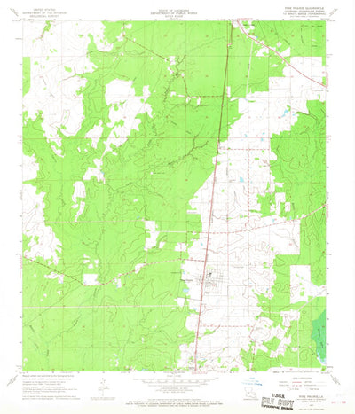 United States Geological Survey Pine Grove, LA (1967, 24000-Scale) digital map