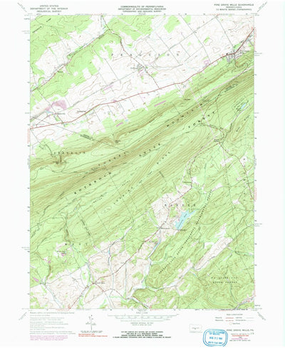 United States Geological Survey Pine Grove Mills, PA (1963, 24000-Scale) digital map
