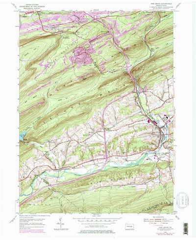 United States Geological Survey Pine Grove, PA (1954, 24000-Scale) digital map