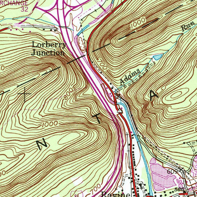 United States Geological Survey Pine Grove, PA (1954, 24000-Scale) digital map