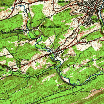 United States Geological Survey Pine Grove, PA (1955, 62500-Scale) digital map