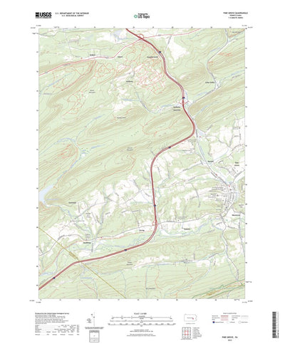 United States Geological Survey Pine Grove, PA (2023, 24000-Scale) digital map