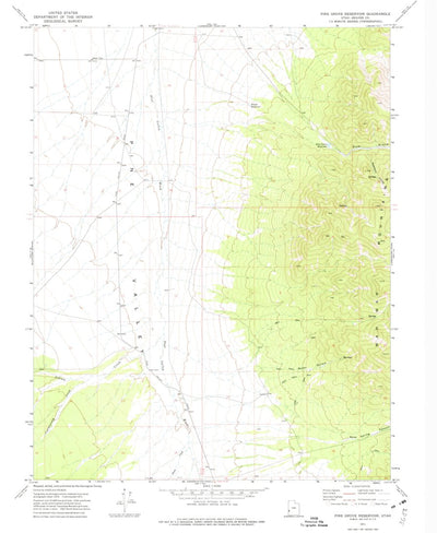 United States Geological Survey Pine Grove Reservoir, UT (1971, 24000-Scale) digital map