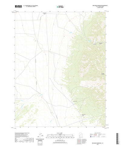 United States Geological Survey Pine Grove Reservoir, UT (2020, 24000-Scale) digital map