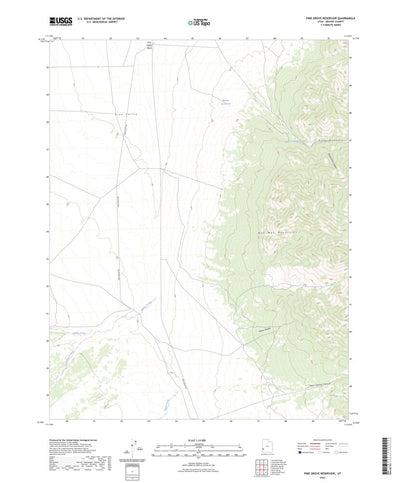 United States Geological Survey Pine Grove Reservoir, UT (2023, 24000-Scale) digital map
