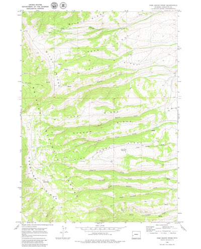 United States Geological Survey Pine Grove Ridge, WY (1969, 24000-Scale) digital map
