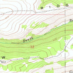 United States Geological Survey Pine Grove Ridge, WY (1969, 24000-Scale) digital map