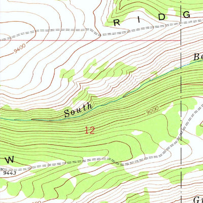 United States Geological Survey Pine Grove Ridge, WY (1969, 24000-Scale) digital map
