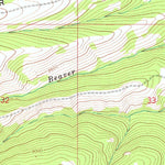 United States Geological Survey Pine Grove Ridge, WY (1969, 24000-Scale) digital map
