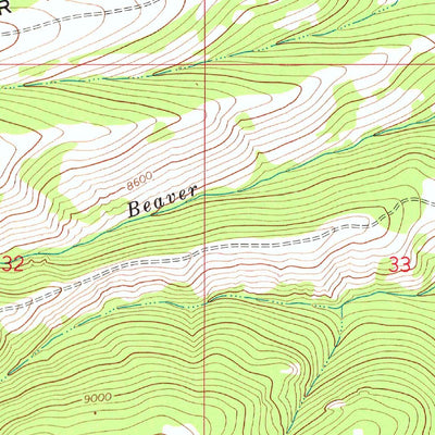United States Geological Survey Pine Grove Ridge, WY (1969, 24000-Scale) digital map