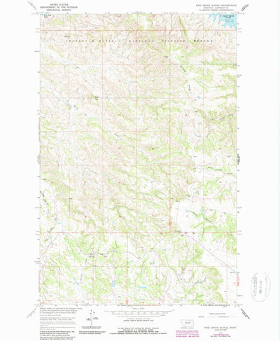United States Geological Survey Pine Grove School, MT (1965, 24000-Scale) digital map