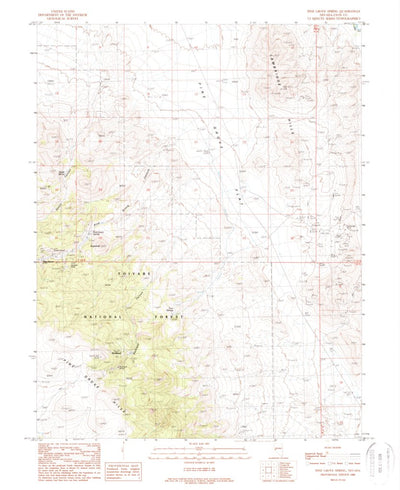 United States Geological Survey Pine Grove Spring, NV (1988, 24000-Scale) digital map