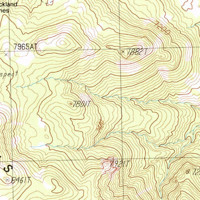 United States Geological Survey Pine Grove Spring, NV (1988, 24000-Scale) digital map