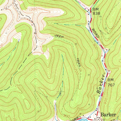 United States Geological Survey Pine Grove, WV (1960, 24000-Scale) digital map