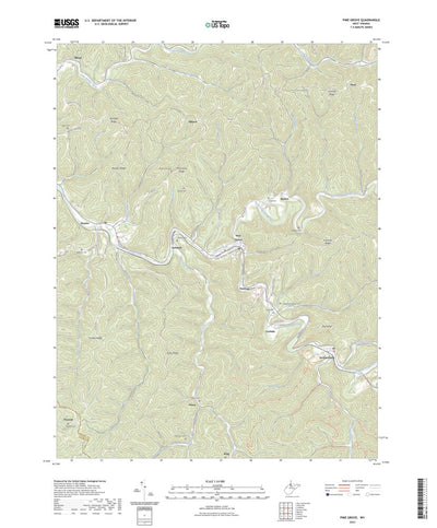 United States Geological Survey Pine Grove, WV (2023, 24000-Scale) digital map