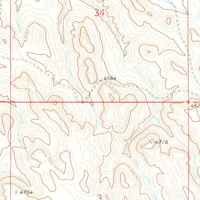 United States Geological Survey Pine Gulch, WY (1972, 24000-Scale) digital map