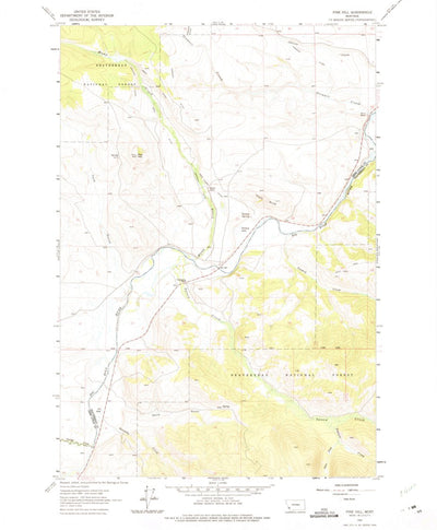 United States Geological Survey Pine Hill, MT (1962, 24000-Scale) digital map